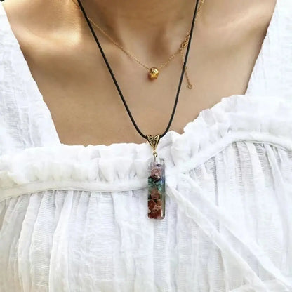 Pendentif Orgonite "Equilibre des 7 Chakras" MaPierreDeProtection®