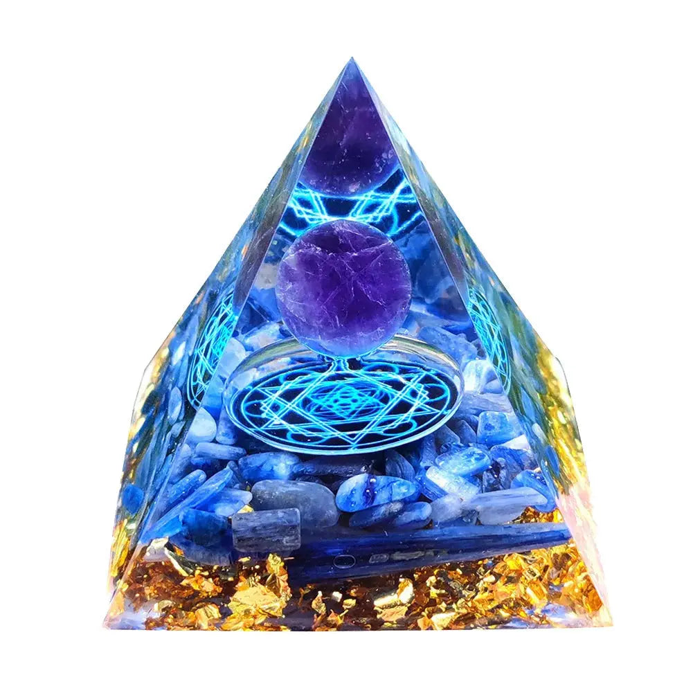 Orgonite "fleur de Lotus "en Améthyste MaPierreDeProtection®