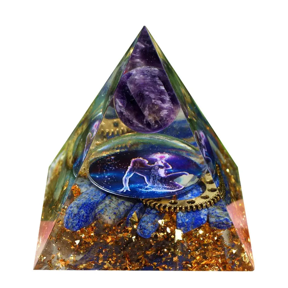 Orgonite "fleur de Lotus "en Améthyste MaPierreDeProtection®