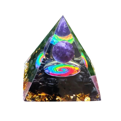Orgonite "fleur de Lotus "en Améthyste MaPierreDeProtection®