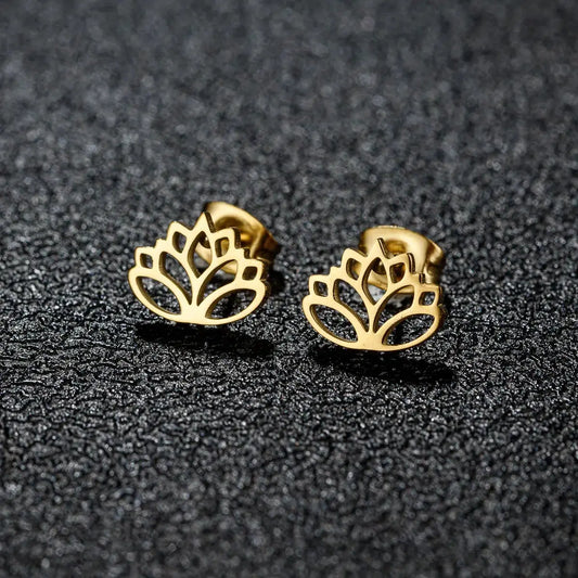 Boucles d’oreilles fleur de Lotus