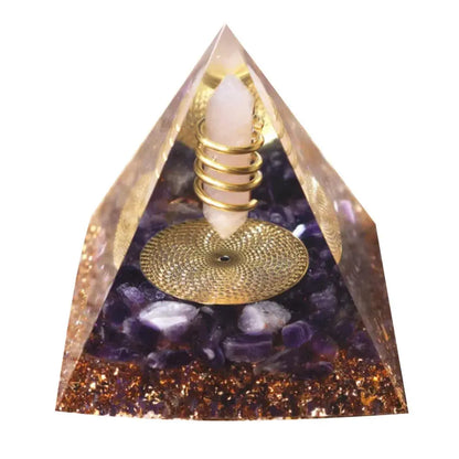 Orgonite "fleur de Lotus "en Améthyste MaPierreDeProtection®