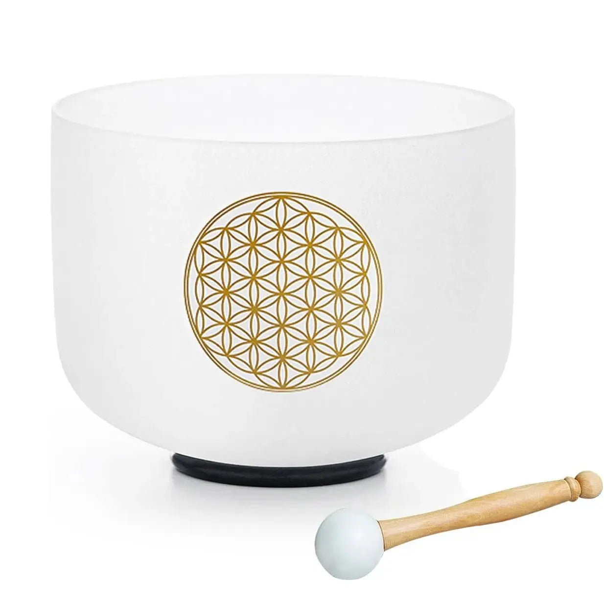 Bol Chantant en Cristal de Quartz "Fleur de Vie" MaPierreDeProtection®