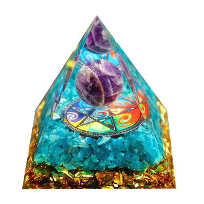Orgonite "fleur de Lotus "en Améthyste MaPierreDeProtection®