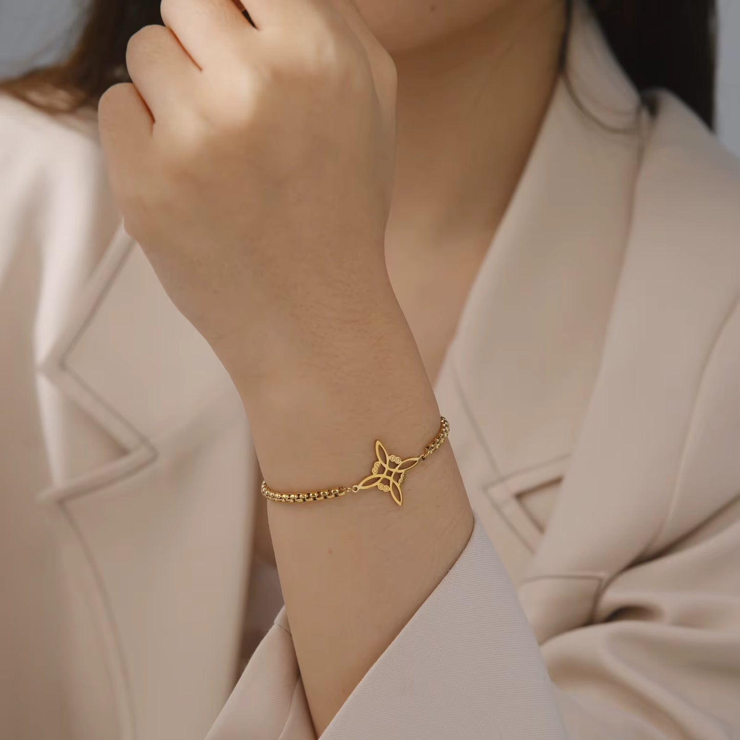 Bracelet noeud de sorcière (Wiccan)