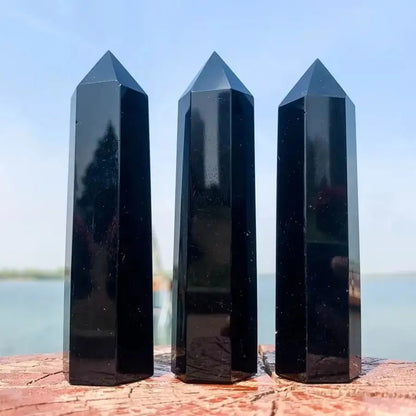 Pointe Protectrice en Obsidienne Noire MaPierreDeProtection®