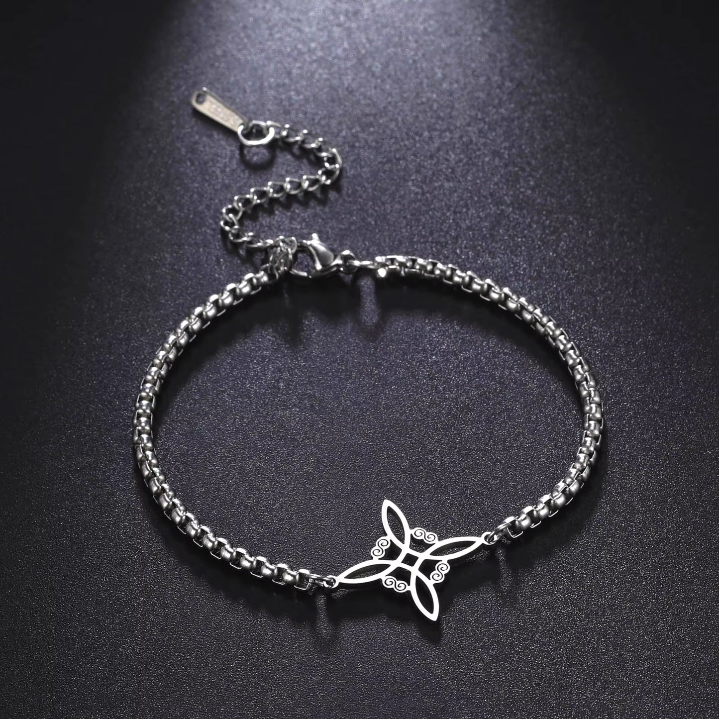 Bracelet noeud de sorcière (Wiccan) mapierredeprotection
