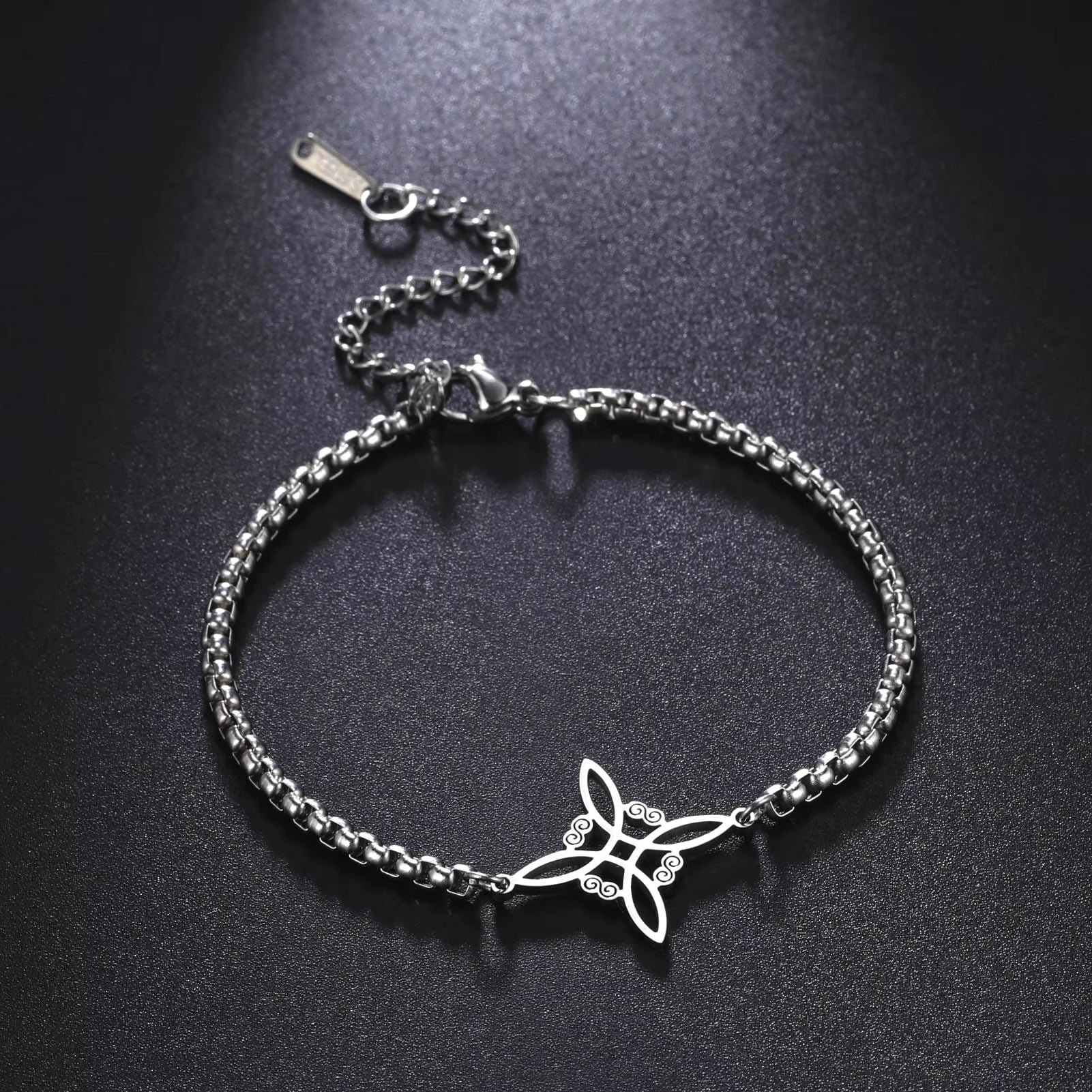 Bracelet noeud de sorcière (Wiccan) mapierredeprotection
