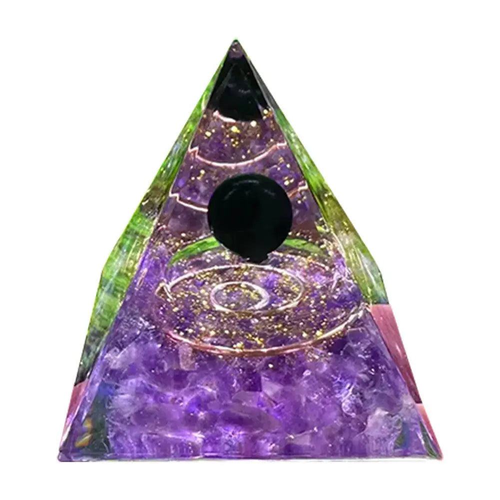 Orgonite "fleur de Lotus "en Améthyste MaPierreDeProtection®