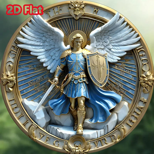 Archange Michael plaque en métal ref 02