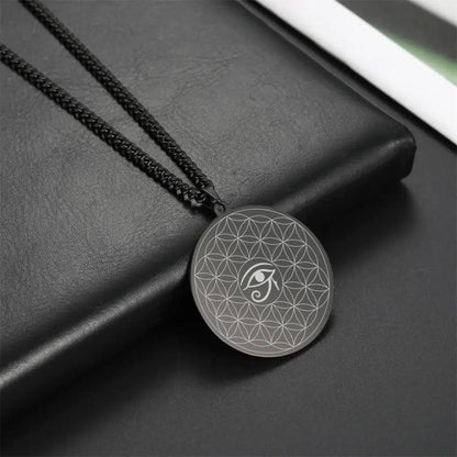 Pendentif Fleur de vie-Oeil d’Horus mapierredeprotection