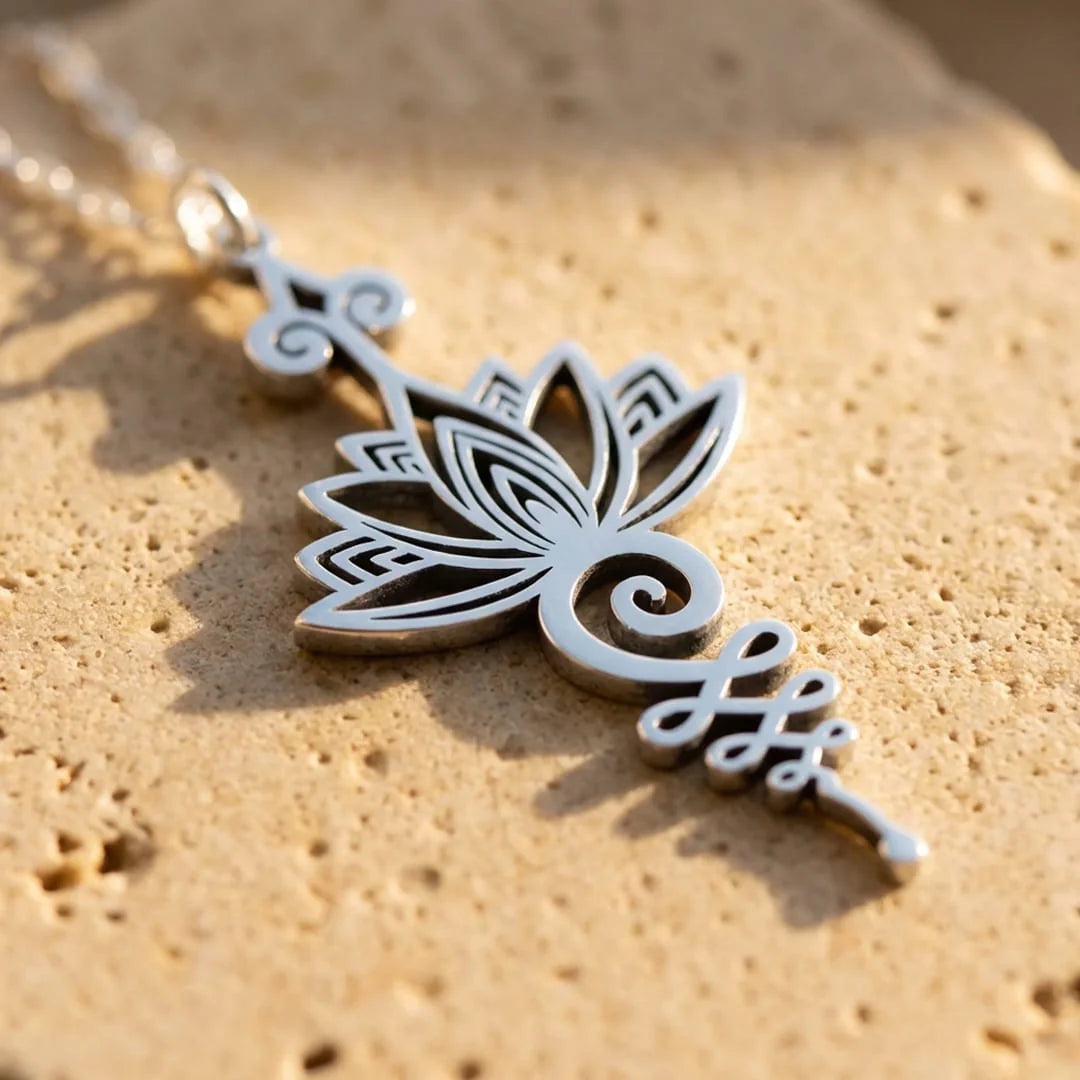 Pendentif Lotus Unalome mapierredeprotection