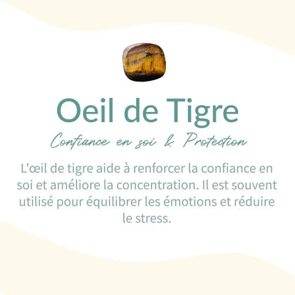 Orgonite "Arbre de joie" en Oeil de Tigre et Péridot MaPierreDeProtection®